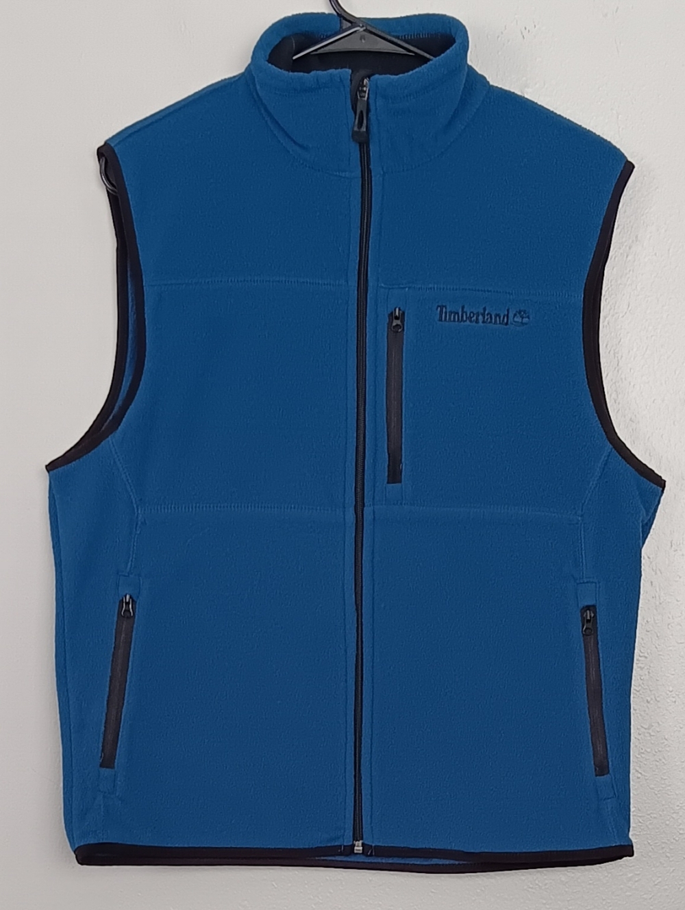 Timberland Royal Blue Fleece Vest with Full Zip And Pockets Sz S/P
